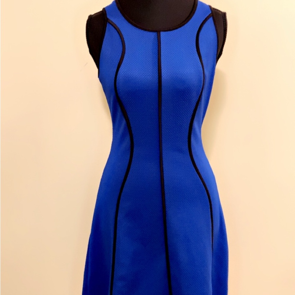 Massimo Blue Halter Sheath Mini Dress